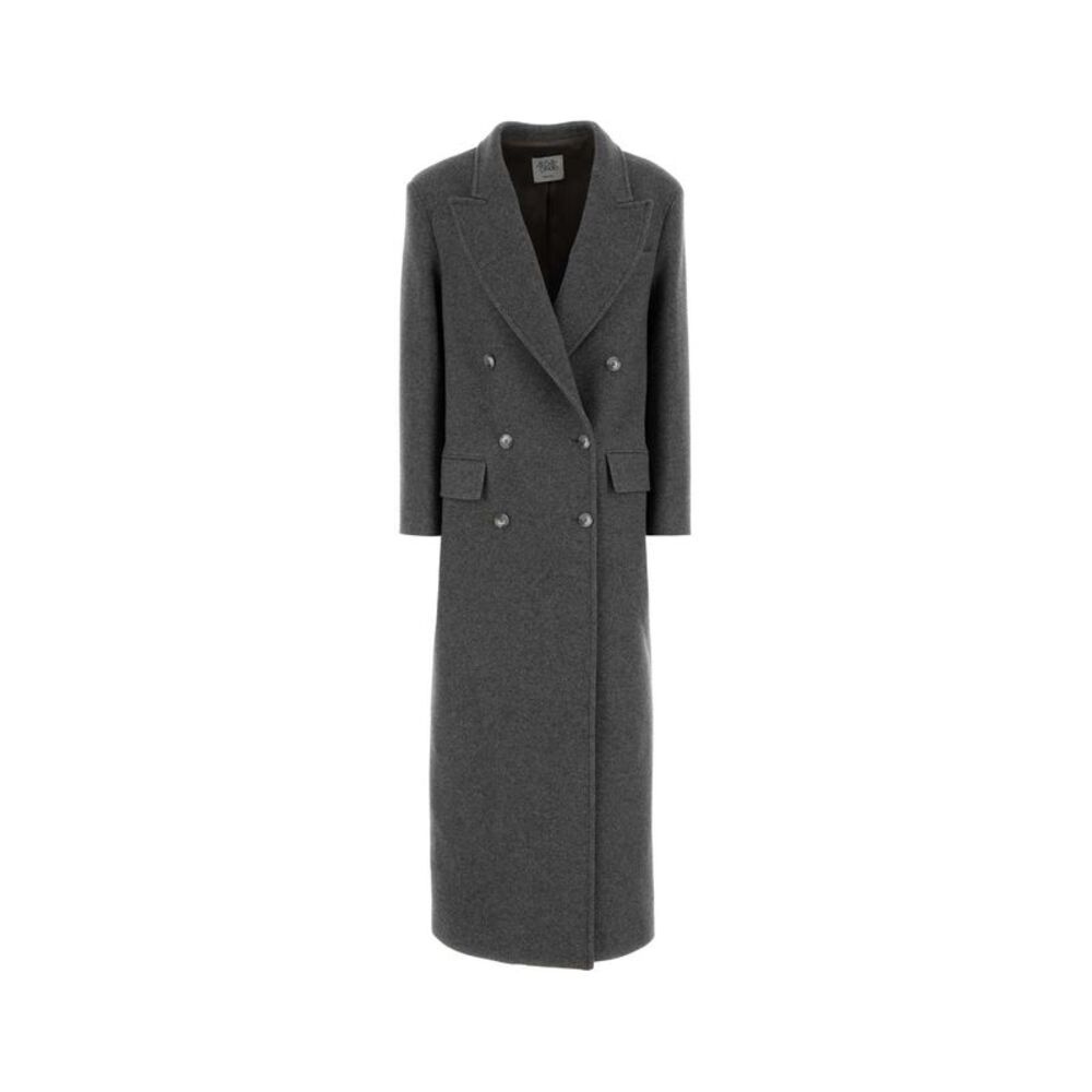 Le Sully Studio Women Grey Wool Coat